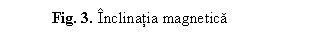 Text Box: Fig. 3. Inclinatia magnetica