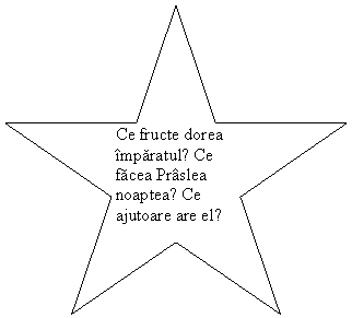 5-Point Star: Ce fructe dorea imparatul? Ce facea Praslea noaptea? Ce ajutoare are el? pr+slea 