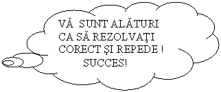 Cloud Callout: VA SUNT ALATURI CA SA REZOLVATI CORECT SI REPEDE !
 SUCCES!
