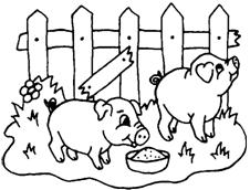 Clique ici pour imprimer le coloriage Dans la ferme !