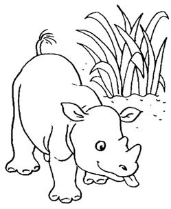 Clique ici pour imprimer le coloriage Dans la savane !