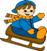 winter clipart sledge