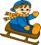 winter clipart sledge