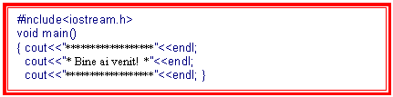 Text Box: #include<iostream.h>
void main()



