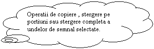 Cloud Callout: Operatii de copiere , stergere pe portiuni sau stergere completa a undelor de semnal selectate. 