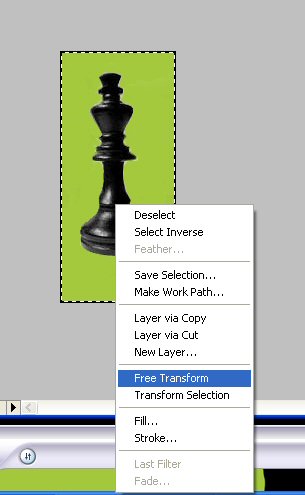 Select the object and with mouse right click select free transform

