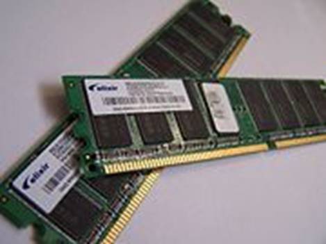 Example of writable but volatile random access memory: Dynamic RAM modules, primarily used as main memory in personal computers, workstations, and servers.