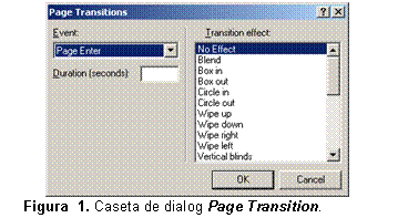 Text Box:  
Figura  5. Caseta de dialog Page Transition.
