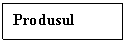 Text Box: Produsul