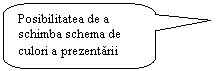 Rounded Rectangular Callout: Posibilitatea de a schimba schema de culori a prezentarii