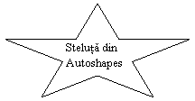 5-Point Star: Steluta din Autoshapes