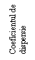 Text Box: Coeficientul de dispersie