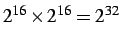 $2^times2^=2^$