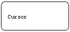 Flowchart: Alternate Process: Cursor
