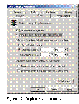 Text Box:  
Figura 5.21 Implementarea cotei de disc
