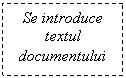 Text Box: Se introduce textul documentului