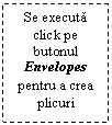 Text Box: Se executa click pe butonul Envelopes pentru a crea plicuri