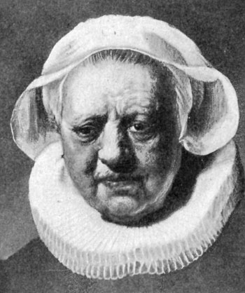FIG. 82.�REMBRANDT. HEAD OF WOMAN. NAT. GAL. LONDON.