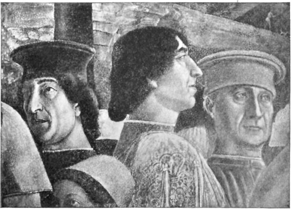 FIG. 33.�MANTEGNA. GONZAGA FAMILY GROUP (DETAIL).
MANTUA.