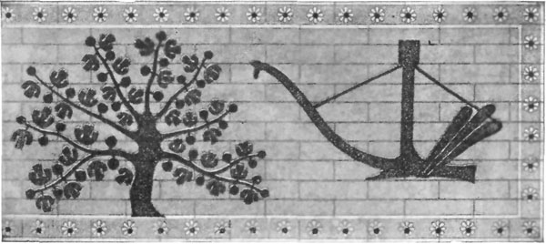 FIG. 6.�ENAMELLED BRICK. KHORSABAD.


(FROM PERROT AND CHIPIEZ.)
