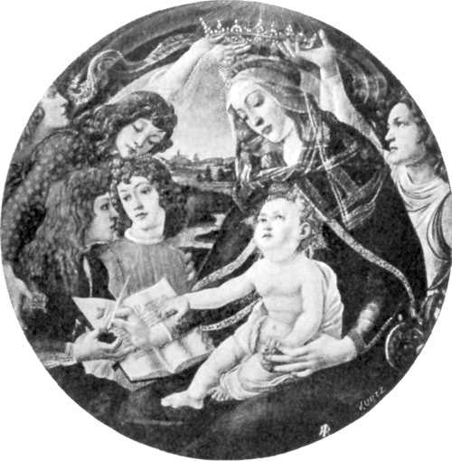 FIG. 27.�BOTTICELLI. CORONATION OF MADONNA. UFFIZI.