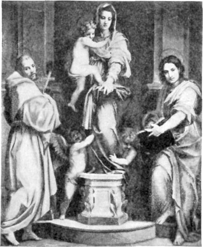 FIG. 39.�ANDREA DEL SARTO. MADONNA OF ST. FRANCIS.
UFFIZI.