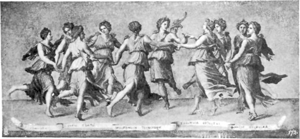 FIG. 42.�GIULIO ROMANO. APOLLO AND MUSES. PITTI.