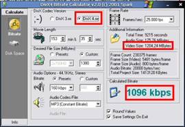 Bitrate Calculator