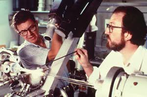 [ John MacChesney and Paul B. O'Connor in the MCVD lab ]