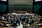 The Chamber of Deputies of Brazil at the National Congress in Bras�lia, the capital of Brazil.