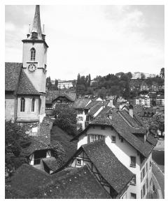 Swiss cities, such as Bern (shown here) are densely populated but fairly small.