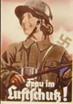 Nazi air raid warden poster