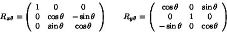 beginR_ = left(begin
1 & 0 & 0 
0 & c
1 & 0
-sin theta & 0 & cos theta 
end right)end