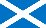 The Saltire (or 'St. Andrew's Cross') is the national flag of Scotland