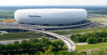 Opened in 2005: the Allianz Arena, one of the world's most modern football stadiums.