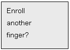 Text Box: Enroll
another
finger?

