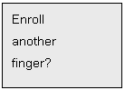 Text Box: Enroll
another
finger?