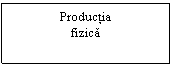 Text Box: Productia
fizica
