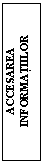 Text Box: ACCESAREA INFORMATIILOR