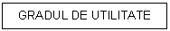 Text Box: GRADUL DE UTILITATE