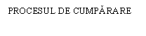 Text Box: PROCESUL DE CUMPARARE