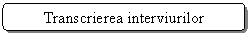 Rounded Rectangle: Transcrierea interviurilor