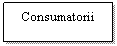 Text Box: Consumatorii