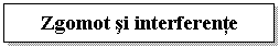 Text Box: Zgomot si interferente