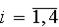 $i=overline$