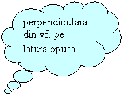 Cloud Callout: perpendiculara din vf. pe latura opusa