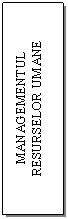 Text Box: MANAGEMENTUL RESURSELOR UMANE
		

