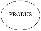 Oval: PRODUS
