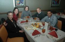 Wentworth Miller, a.k.a. Michael Scofield, star of FOX TV's hit series 'Prison Break,' and currently featured in People Magazine as one of the sexiest men, was in town to celebrate a family reunion of descendants of the late Dr. Green Forte Pinkston of Memphis and Cordova. Pictured are (from left) Mila Jasey (his aunt), Rhena Jasey (cousin), Leigh Miller (his sister), Miller and Jason Cox (cousin).