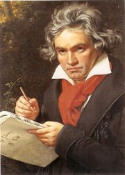 Ludwig van Beethoven  vazut de pictorul Josef Stieler